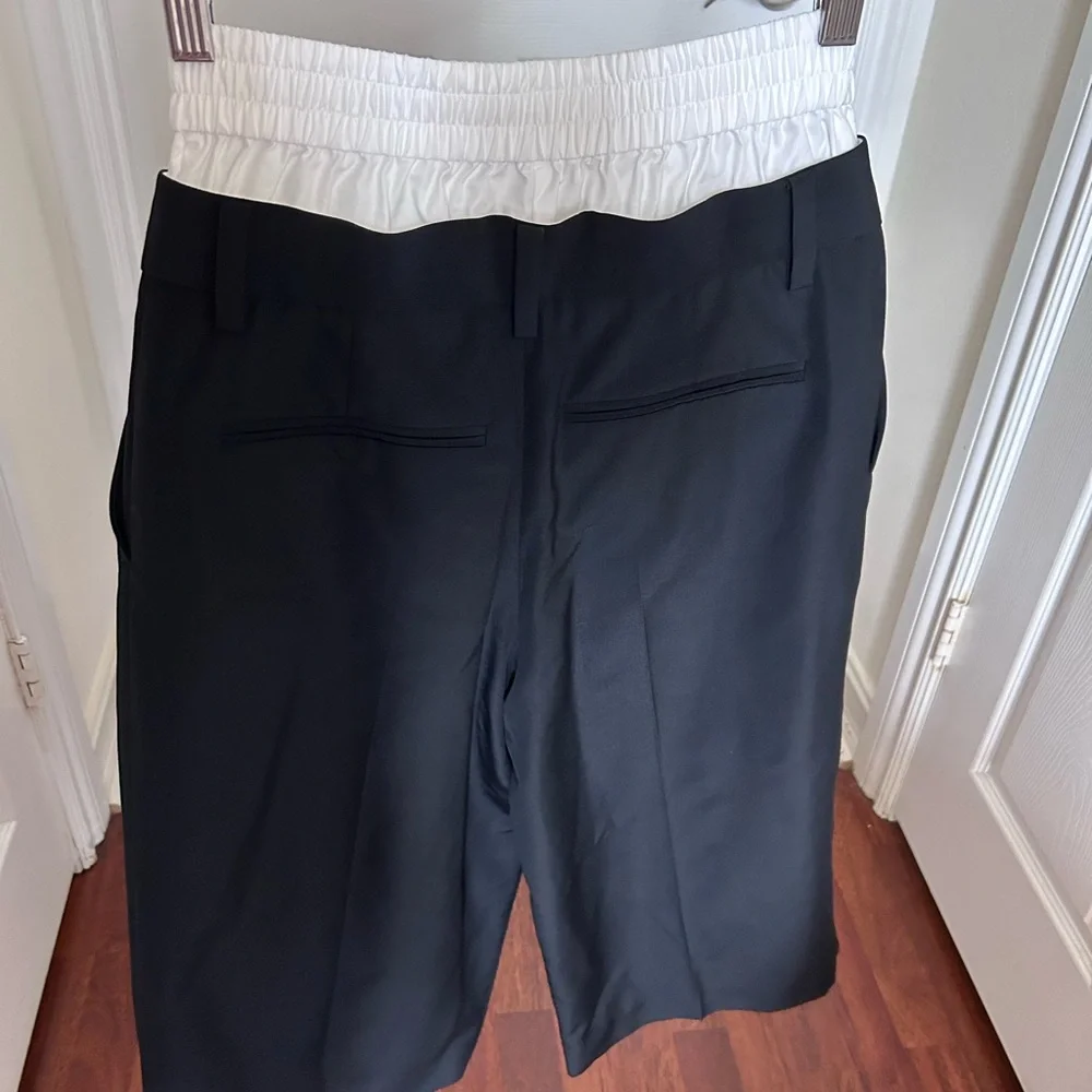 NWOT Alexander Wang Pre Styled Tailored Wool Culottes w/ Exposed Boxer Pants 00 - Picture 11 of 17
